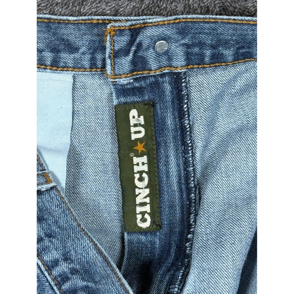 Cinch Jeans Green Label Mens 38x34 Light Wash Denim Straight Leg Casual - Picture 6 of 9